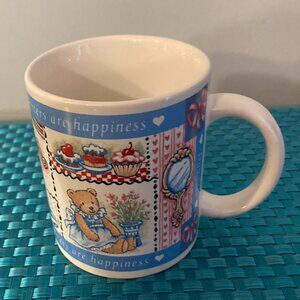 Avon Daughters Are Happiness Coffee Tea Mug Cup Cat Figure Inside